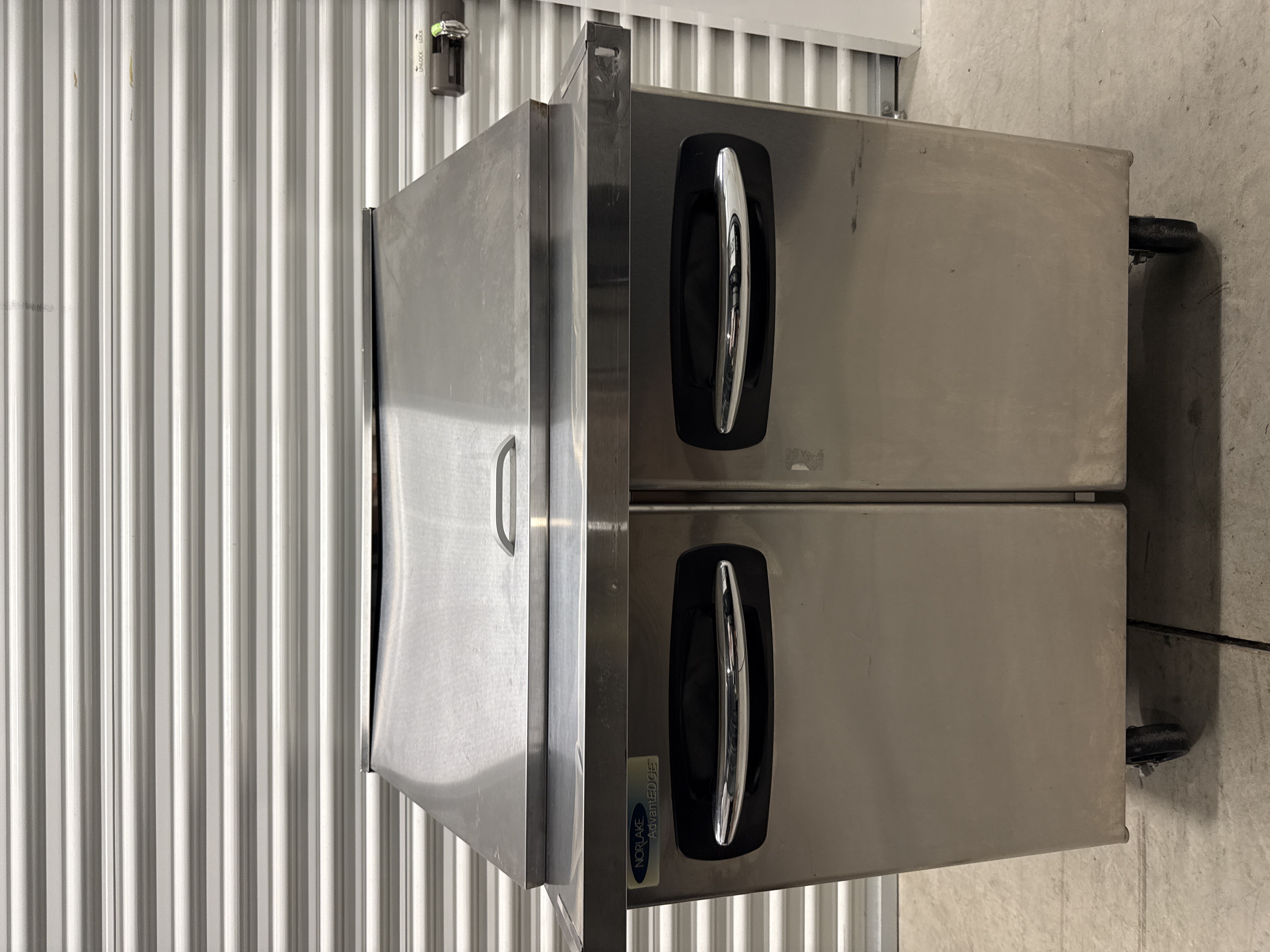 2-Door Mega Top Sandwich Prep Refrigerator 36" Norlake SMP36-15 used commercial restaurant equipment NYC
