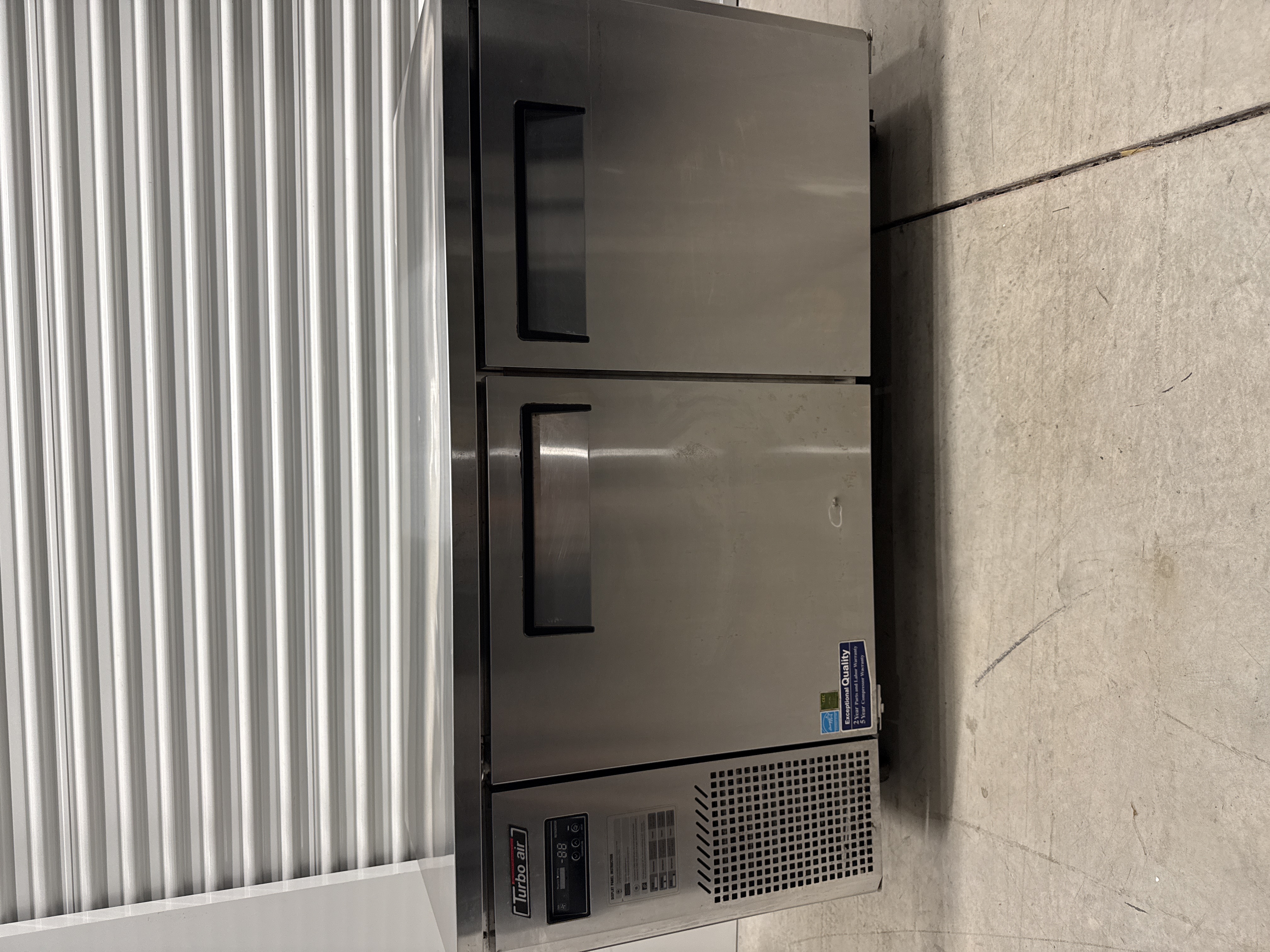 2-Door Undercounter Refrigerator 60-Inch Turbo Air JUR-60 used commercial restaurant equipment NYC