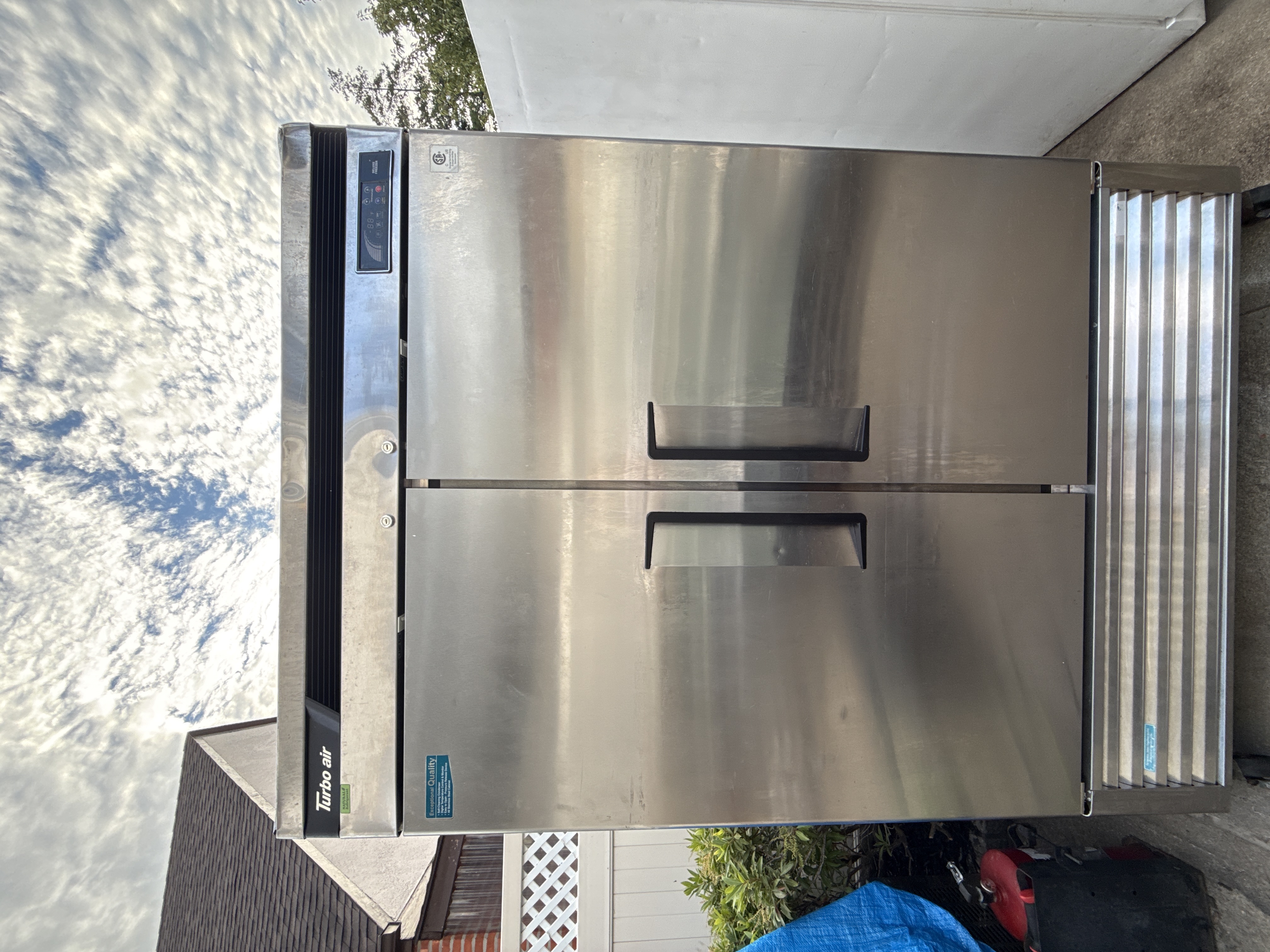 2-Door Reach-In Freezer Turbo Air TSF-49SD-N used commercial restaurant equipment NYC